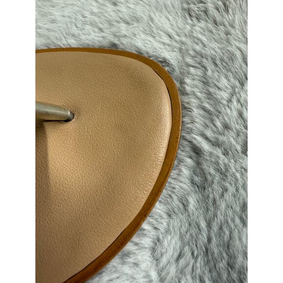 Mercanti Fiorentini Silver Brown Leather Strappy Sandals Italy Size 40 / US 10 - Picture 5 of 12